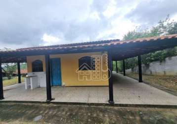 Chácara com 2 dormitórios à venda, 5672 m² por r$ 480.000,00 - agro brasil - itaboraí/rj