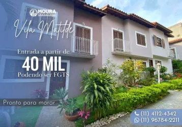 Sobrado em condomínio para venda em são paulo, vila matilde, 2 dormitórios, 2 banheiros, 1 vaga