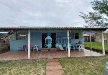 Casa geminada a duas quadras do mar!!! com 4 dormitórios à venda por r$ 185.000 - centro - balneário pinhal/rs
