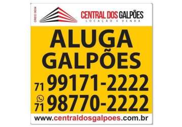 Galpão/depósito/armazém para aluguel possui 1500 metros quadrados em - simões filho - ba
