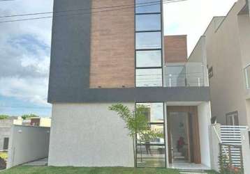 Casa com 3 dormitórios à venda, 143 m² por r$ 790.000,00 - catu de abrantes - camaçari/ba