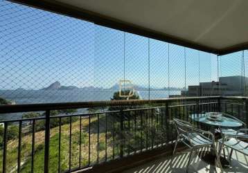 3 quartos com vista mar à venda, 115 m² por r$ 1.200.000 - boa viagem - niterói/rj