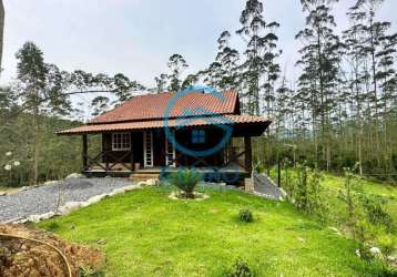 Chácara com chalé com linda vista para a natureza e terreno de 1.500m² à venda em canelinha/sc