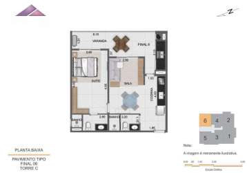 Apartamento com 1 dormitório à venda, 53 m² por r$ 253.253,00 - indaiá - caraguatatuba/sp