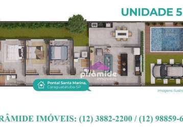 Casa à venda, 65 m² por r$ 400.000,00 - pontal de santa marina - caraguatatuba/sp