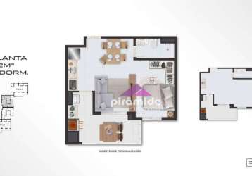 Apartamento com 1 dormitório à venda, 41 m² por r$ 299.000,00 - massaguaçu - caraguatatuba/sp
