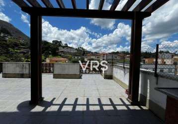 Cobertura com 4 dormitórios à venda, 168 m² por r$ 950.000,00 - taumaturgo - teresópolis/rj