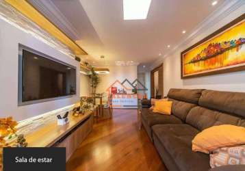 Apartamento com 3 dormitórios à venda, 110 m² por r$ 550.000,00 - vila santa teresa - santo andré/sp