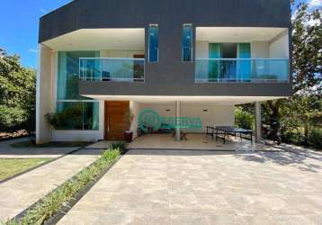 Casa com 4 dormitórios, 392 m² - venda por r$ 2.500.000,00 ou aluguel por r$ 15.550,00/mês - condomínio veredas da lagoa - lagoa santa/mg