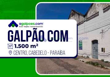 Galpão com 1.500 m² vizinho ao porto de cabedelo