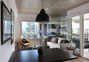 Studio com 1 dormitório para alugar, 62 m² por r$ 5.622,48/mês - cidade monções - são paulo/sp