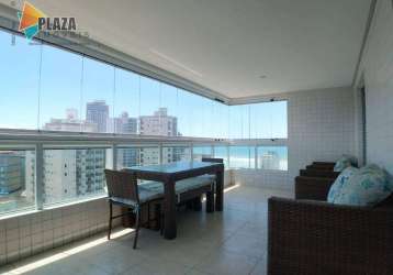 Apartamento com 3 dormitórios para alugar, 108 m² por r$ 6.130,00/mês - caiçara - praia grande/sp