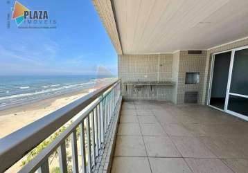 Apartamento com 3 dormitórios para alugar, 163 m² por r$ 7.000,00/mês - aviação - praia grande/sp