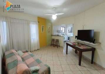 Apartamento com 1 dormitório para alugar, 55 m² por r$ 2.300,00/mês - vila guilhermina - praia grande/sp