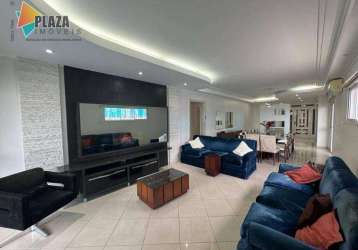 Cobertura com 4 dormitórios para alugar, 201 m² por r$ 10.000,00/mês - vila guilhermina - praia grande/sp