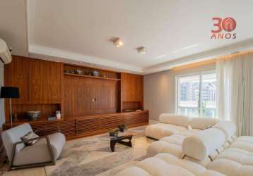 Apartamento com 4 dormitórios, 239 m² - venda por r$ 4.300.000,00 ou aluguel por r$ 26.842,30/mês - brooklin - são paulo/sp