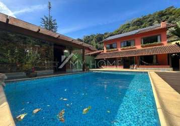 Casa em condomínio fechado com 4 quartos à venda na rua raimundo correia, 1, carlos guinle, teresópolis por r$ 2.700.000