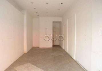 Salão para alugar, 40 m² por r$ 3.315,00/mês - centro - piracicaba/sp