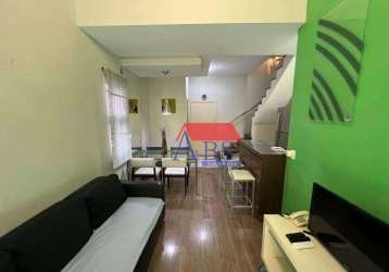 Flat com 2 dormitórios à venda, 74 m² por r$ 480.000 - gonzaga - santos/sp