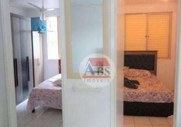 Apartamento com 2 dormitórios à venda, 50 m² por r$ 170.000,00 - vila paulista - cubatão/sp