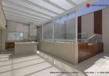 Cobertura com 4 dormitórios à venda, 332 m² por r$ 4.500.000,00 - cambuci - são paulo/sp