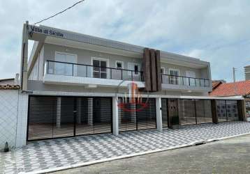 Casa com 2 dormitórios à venda, 55 m² por r$ 270.000,00 - caiçara - praia grande/sp