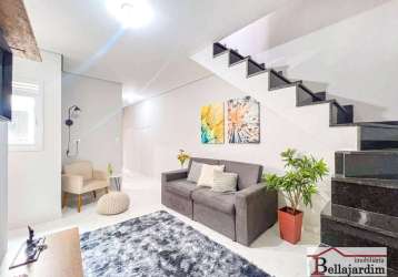 Cobertura com 2 dormitórios à venda, 80 m² - vila guarani - santo andré/sp