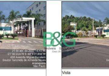 Apartamento à venda, 39 m² por r$ 104.613,25 - parque residencial iguatemi - araraquara/sp