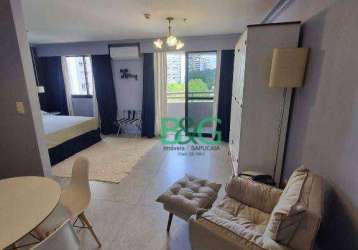 Flat com 1 dormitório para alugar, 35 m² por r$ 5.200/mês - vila uberabinha - são paulo/sp