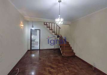 Sobrado com 3 dormitórios para alugar, 120 m² por r$ 5.580,00/mês - vila guarani - são paulo/sp