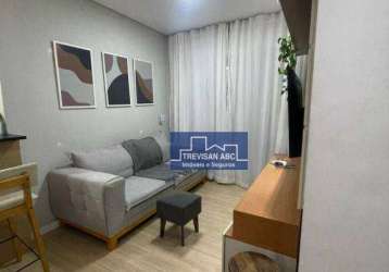 Apartamento à venda no jordanópolis/sbc - 3 dorms, sala com sacada e 1 vaga; 74m²