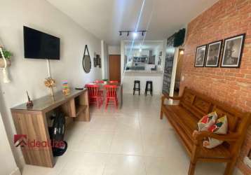 Apartamento com 1 quarto à venda na praia do morro, guarapari , 73 m2 por r$ 350.000