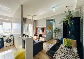 Apartamento com 2 dormitórios à venda, 59 m² por r$ 310.000,00 - jardim firenze - santa bárbara d'oeste/sp