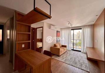 Apartamento para alugar, 51 m² por r$ 5.898,86/mês - cambuí - campinas/sp