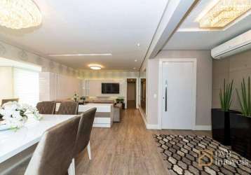 Apartamento com 3 suites + 1 quarto e 3 vagas à venda, 166 m² por r$ 2.100.000 - ecoville - curitiba/pr