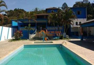 Chácara com 9 dormitórios à venda, 1260 m² por r$ 1.750.000,00 - água azul - guarulhos/sp