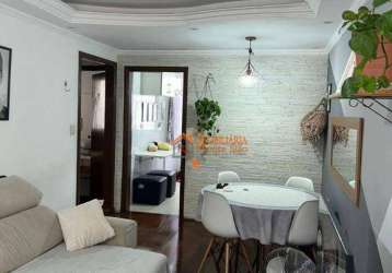 Apartamento com 2 dormitórios para alugar, 62 m² por r$ 2.180,00/mês - jardim barbosa - guarulhos/sp
