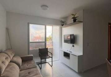 Apartamento mobiliado com 2 dormitórios para alugar, 57 m² por r$ 3.080/mês - poço - cabedelo/pb