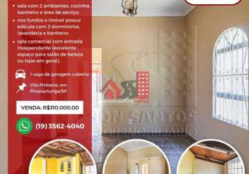 Casa com 3 quartos à venda na vila pinheiro, pirassununga , 127 m2 por r$ 310.000
