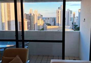 Apartamento mobiliado para alugar com 3 quartos, 1 suite e varanda por r$ 5.900,00