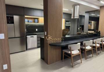 Apartamento mobiliado novo com 3 dormitórios à venda, 149 m² - jurerê - florianópolis/sc