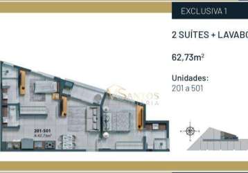 Apartamento com 2 dormitórios à venda, 62 m² por r$ 850.000,00 - jurerê - florianópolis/sc