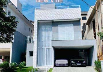Casa no residencial new ville em suru - santana de parnaíba, 4 suítes, 205 m²