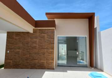 Casa nova térrea para venda tem 105 m² com 3 quartos em aruana - aracaju - se