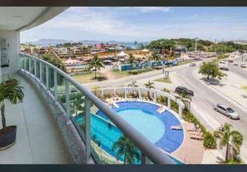 Apartamento com 2 dormitórios à venda, 80 m² por r$ 890.000 - passagem - cabo frio/rj