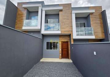 Sobrado com ótimo padrão de acabamento, contendo 2 dormitórios sendo 2 suítes e amplo living integrado - bairro salto do norte - blumenau/sc