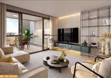 Apartamento com 3 dormitórios à venda, 90 m² por r$ 851.900,00 - portão - curitiba/pr