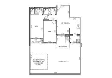 Apartamento garden à venda - bellacqua - 123m  - 2 quartos com suíte - 850mil
