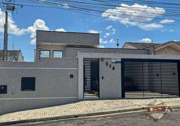 Casa com 3 dormitórios( 1 suíte) à venda por r$ 750.000 - rua leony de lourdes alves da costa-uvaranas - ponta grossa/pr