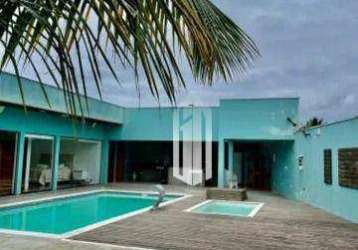 Linda casa com piscina, 4 dormitórios, 462m² - r$ 480 mil - morro do algodão - caraguatatuba/sp